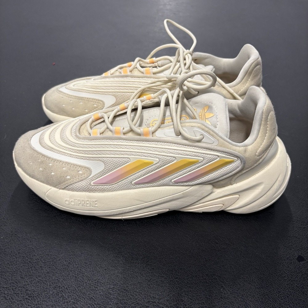adidas Ozelia Cream White Acid Orange Women's Size 8